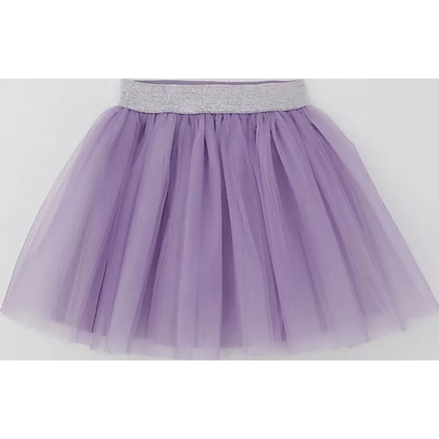 Breeze Kız Çocuk Tütü Etek Beli Sim Detaylı Lastikli 5-10 Yaş, Lila