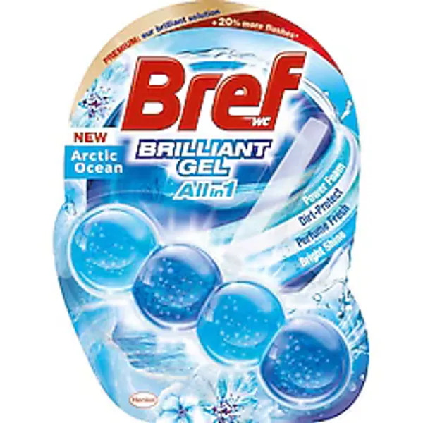 Bref Brilliant Jel Okyanus Deterjan, 1 Paket, 1 x 68 Gram, Jel Buzul Okyanus 1