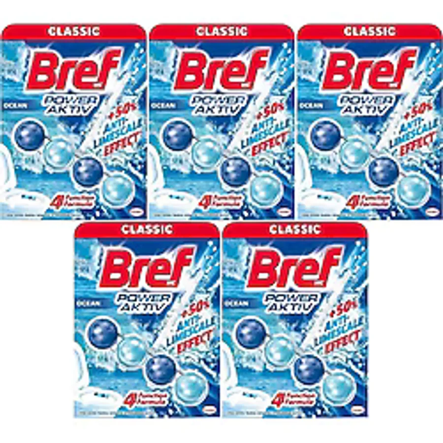 Bref Power Aktiv Klozet Bloğu Okyanus Kokulu (5 Li Set) (5PKx1)