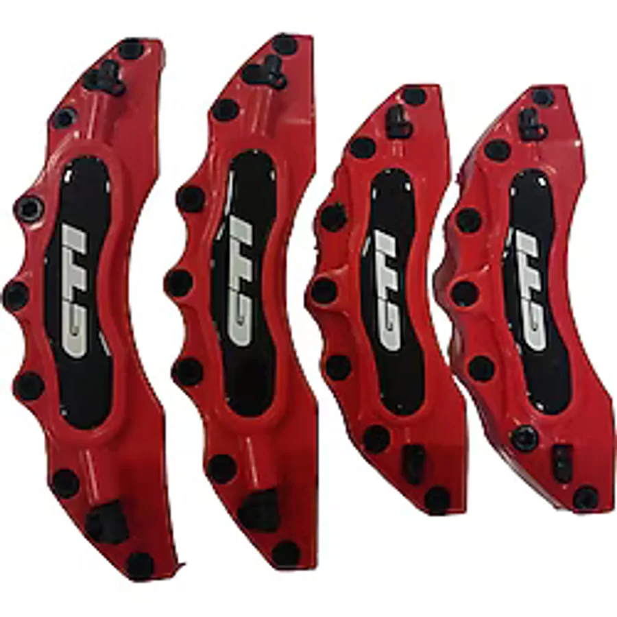 Brembo Fren Kaliper Kapağı Jant Braketi Universal 16" Jant ve Üzeri İle Uyumlu 4lü Set GTI Kırmızı