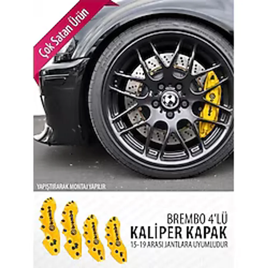 Brembo Kaliper Kapak Sarı 4 Adet
