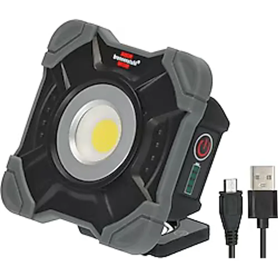Brennenstuhl şarj edilebilir LED çalışma lambası SH 1000 MA (1000lm, IP54, mıknatıslı ve çıtçıtlı şarj edilebilir LED çalışma lambası, sağlam gövde)