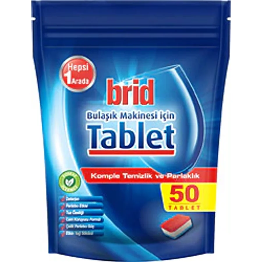 Brid 50'li Bulaşık Makinesi Tableti