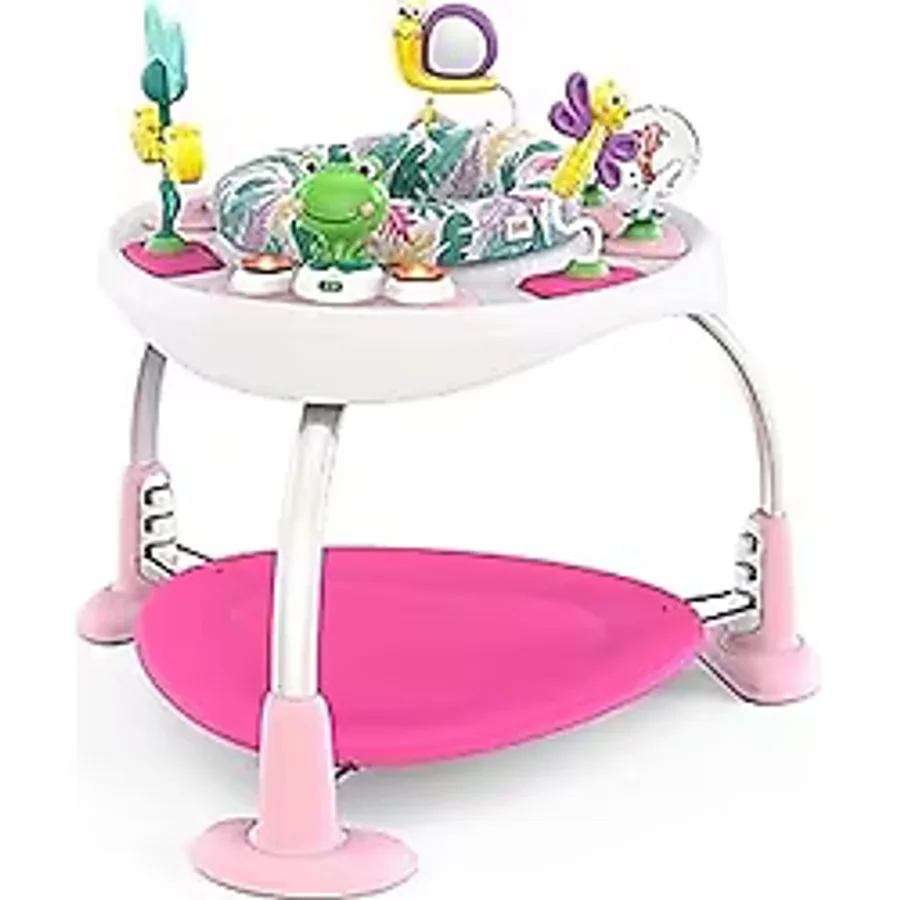 Bright Starts Bounce Bounce Baby 2'si 1 Arada Aktivite Zıplatıcı Ve Masa - Oynak Avuç Içi