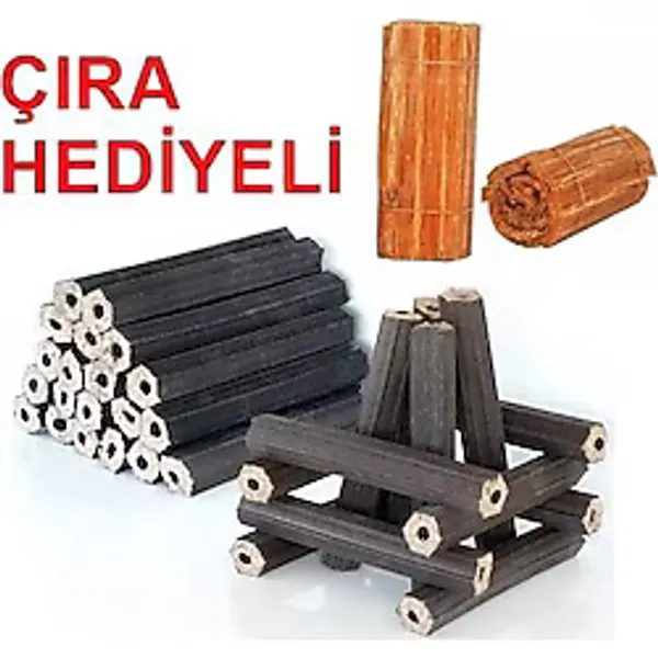 BRİKET ŞÖMİNE ODUNU 10KG ÇIRA HEDİYELİ