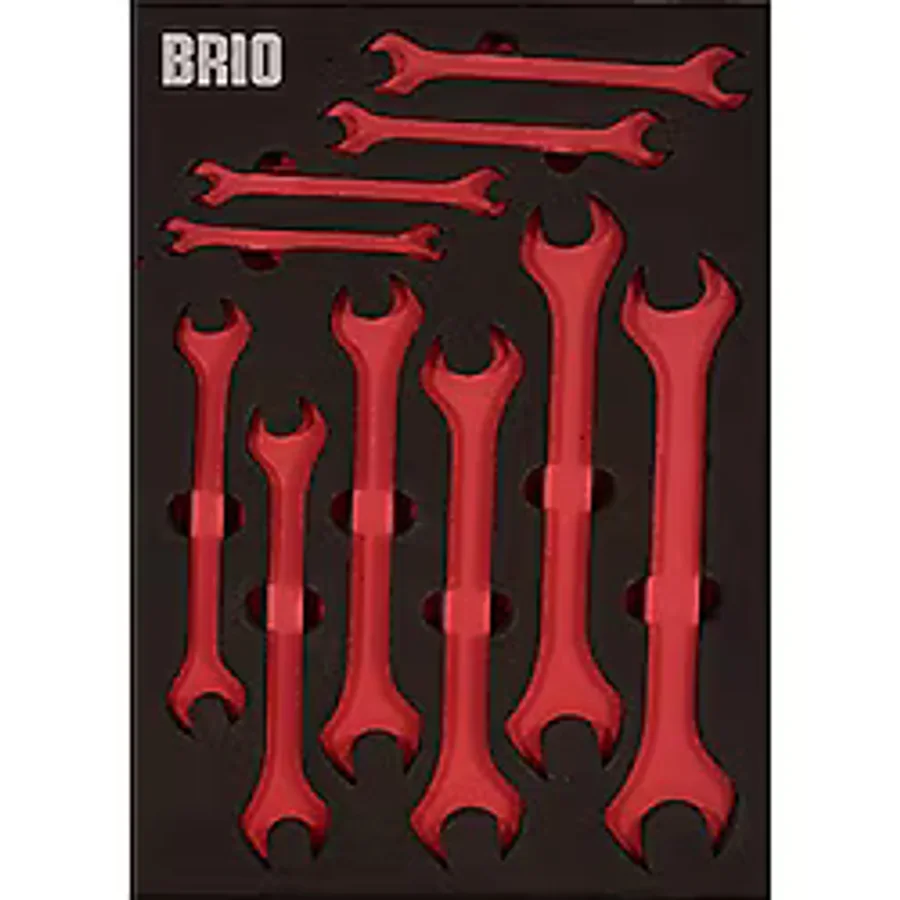 Brio Anahtar İki Ağız Set 10 Parça 6X7-24X27 B Line Sünger Yatak Boş