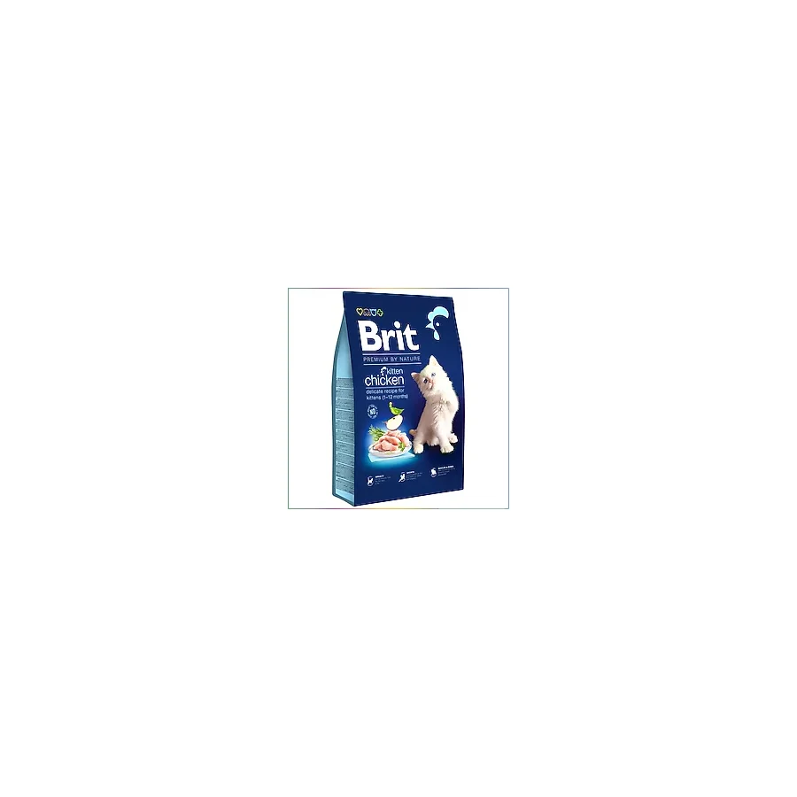 Brit Care Brit Premium Kitten Tavuk ve Somonlu Süper Premium Yavru Kedi Maması 8 kg Beyaz Et Lezzeti