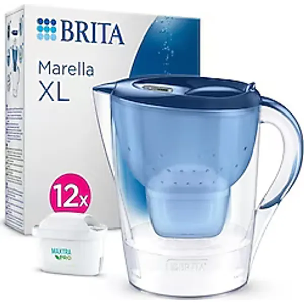 Brita Marella XL 3.5 lt Mavi 12 Filtreli Su Arıtma Sürahisi
