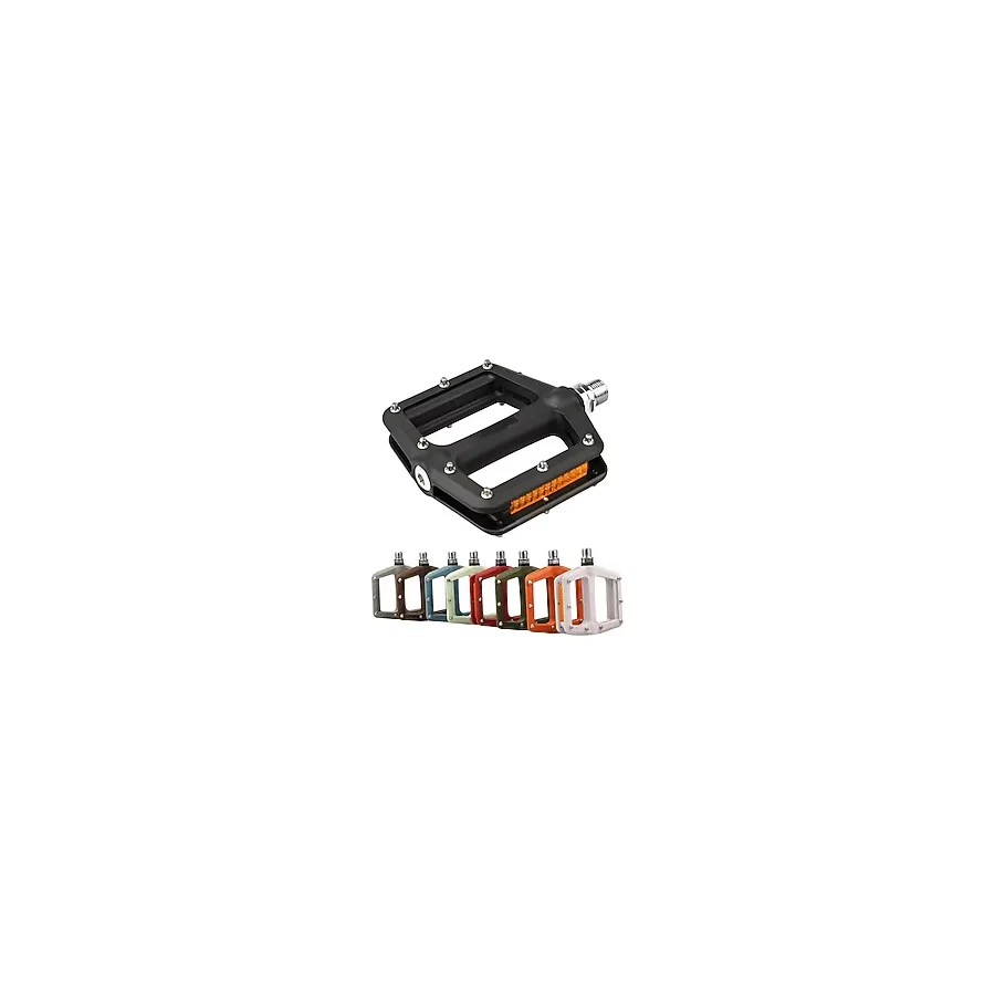 Brıvıga Yeşil Naylon Bisiklet Pedalı 1du+1 Kapalı Rulman,108x103x27mm,reflektörlü