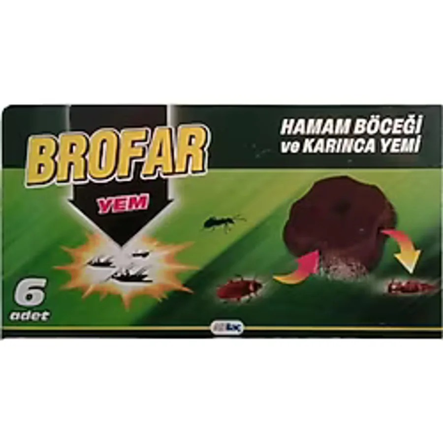 Brofar Hamam Böceği ve Karınca Yemi 6 Adet