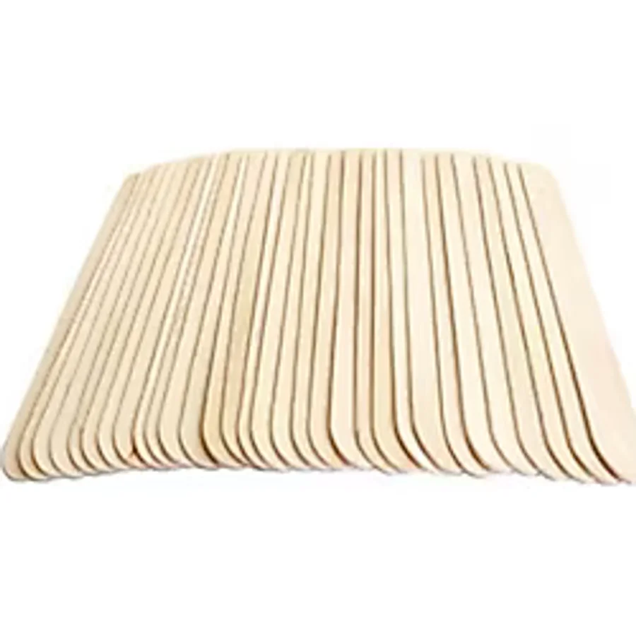 Brons Ahşap Dil Basma Çubuğu Abeslang Naturel 50 Li Paket 150x18 Mm Çx