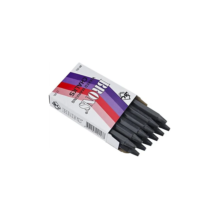 Brons Br-251 12'li Yağlı Siyah Tebeşir