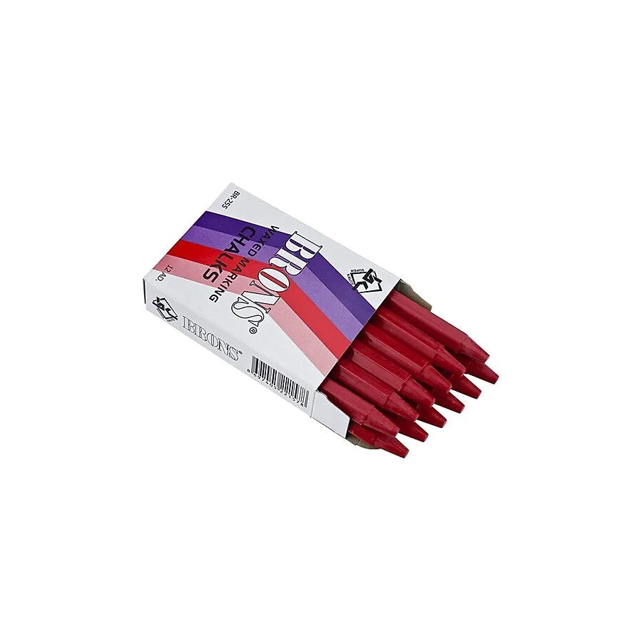 Brons Br-255 12'li Yağlı Kırmızı Tebeşir