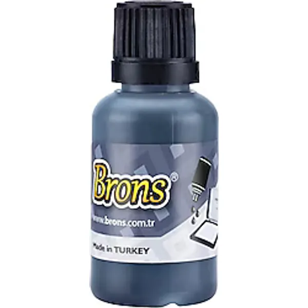 Brons BR-314 30 cc Siyah Yağlı Istampa Mürekkebi