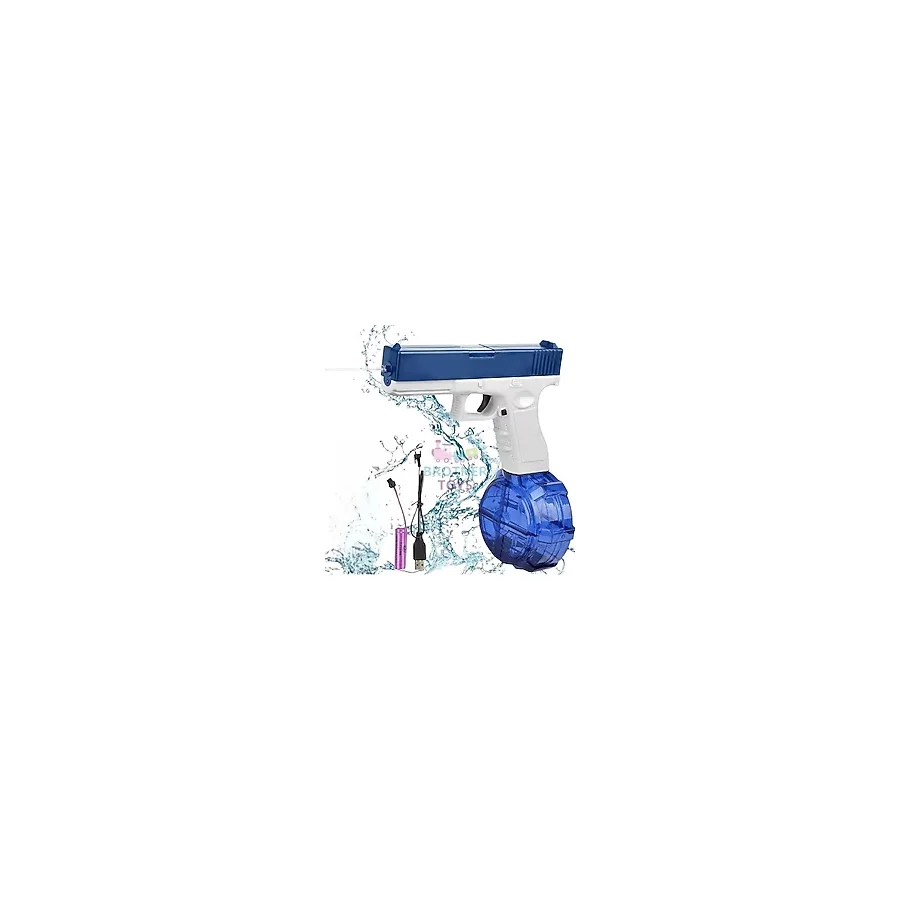 Brother Toys Elektrikli Su Tabancası 500 ml Mavi 20 cm 10 Metre Menzilli Güvenli Oyun Pille Çalışır