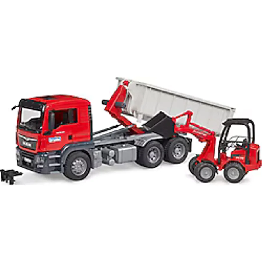 Bruder Man TGS Damperi Ayrılabilen Kamyon & Schaffer Yükleyici BR03767