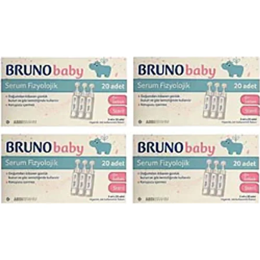 Bruno Baby 5 ml 20'li Flakon 4 Paket Serum Fizyolojik