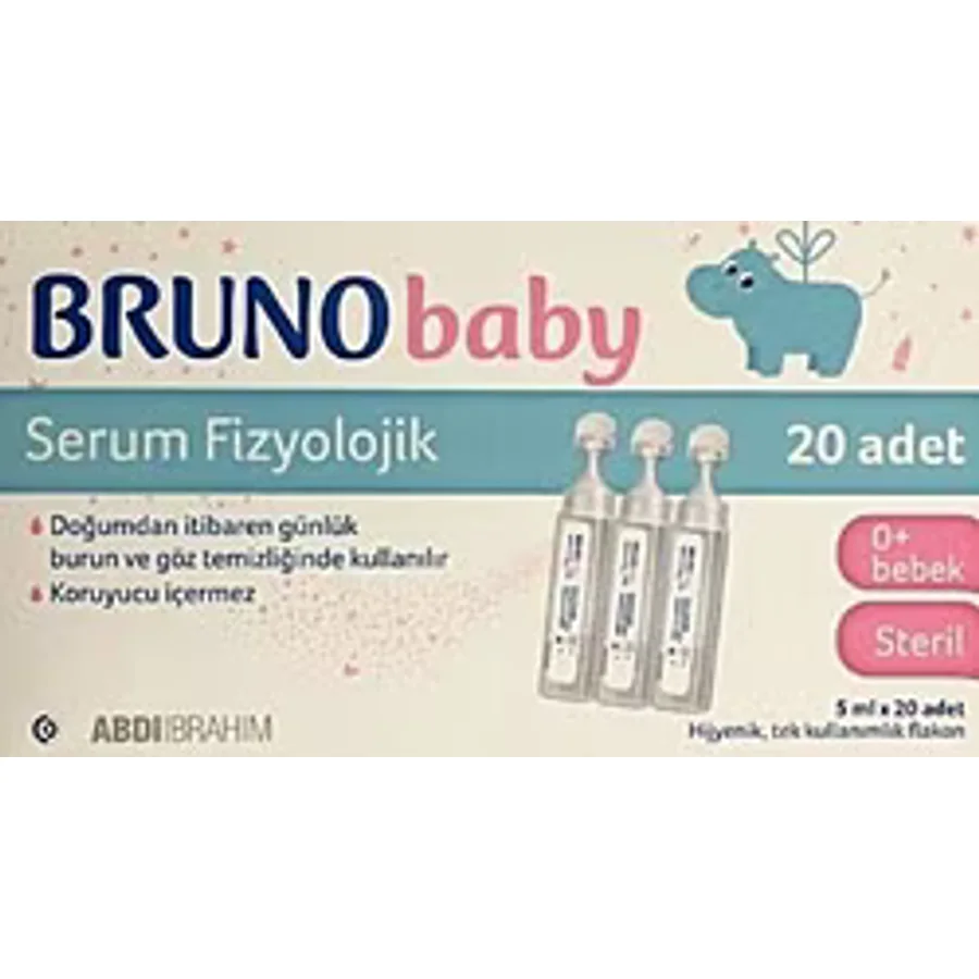 Bruno Baby 5 ml 20'li Flakon Serum Fizyolojik