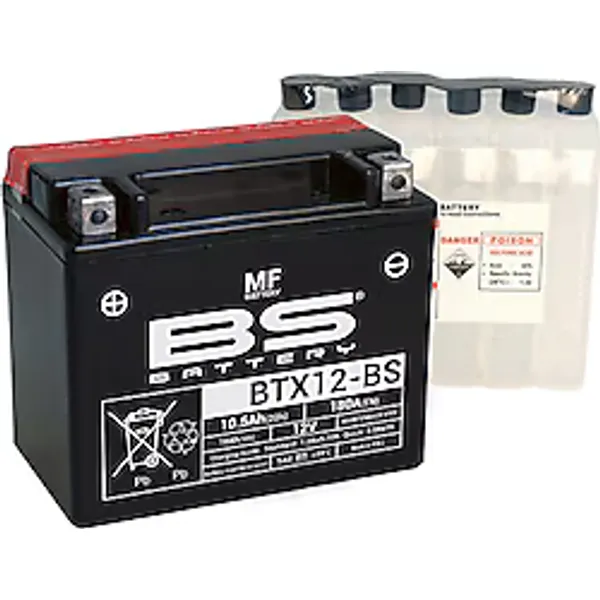 BS BTX12-BS MF 12 V 10.5 Ah 180 A EN Motosiklet Aküsü