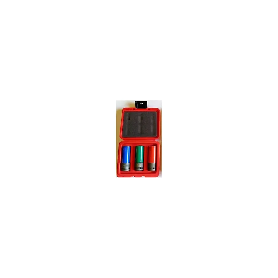 BSR Lastik Market1/2" Darbeli Lokma Seti 17,19,21 Mm Plastik Kaplı Jantları Çizmez