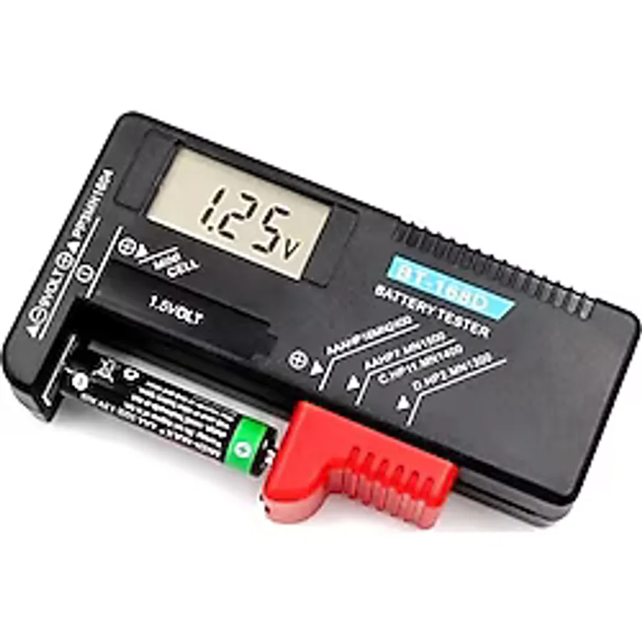 Bt-168d Ekranlı Pil Voltaj Kapasite Test Cihazı 1.2v-4.8v Ve 9v