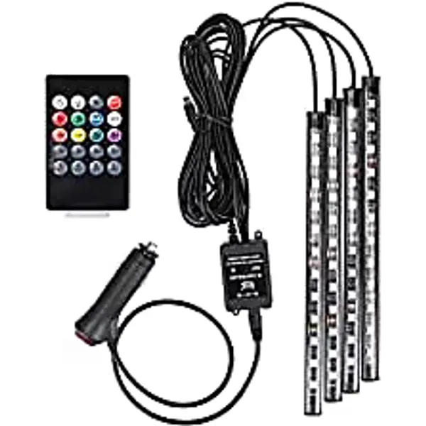 BTM OTOMOTİV (69)12 Ledli Ayak Altı Led Lamba Sese Duyarlı Led Müziğe Duyarlı Led