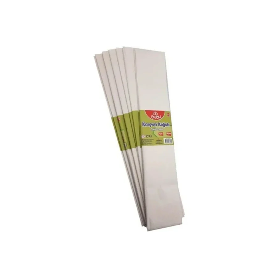 Bu-Bu Krapon Kağıdı Beyaz 50x200cm 10 LU PAKET