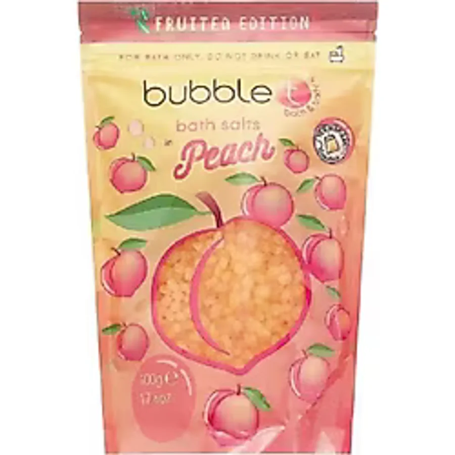 Bubble T Peach Bath Salt 500 gr Banyo Tuzu