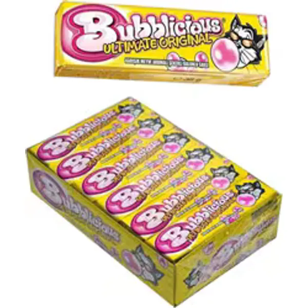 Bubblicious Karışık Meyve Aromalı 38 gr 18'li Paket Sakız