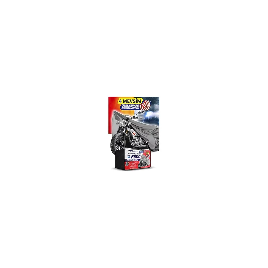 Budge Kymco Xtown 250 Ct Amerikan Fitilli Motosiklet Brandası Çadır Örtü - Miflonlu