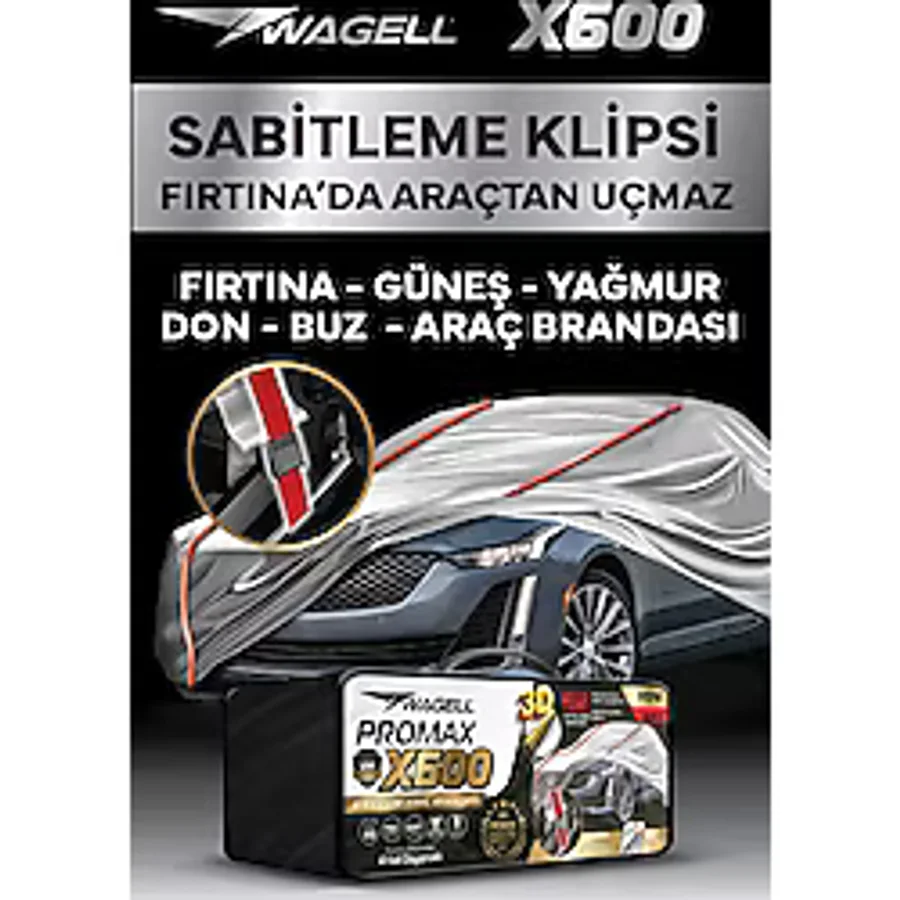 Budge Peugeot 3008 - X600 Klipsli 4 Mevsim Araba Brandası - Oto Çadır Örtü