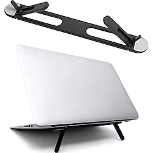 Buffer 2 Kademeli Katlanabilir Laptop Standı Kendiliğinden Güçlü Yapışkanlı, Ergonomik Tablet Yükseltici