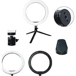 BUFFER 8inç 20cm Youtube Instagram Tiktok Selfie Stüdyo Video Fotoğraf Ring Light Tripod Led Halk
