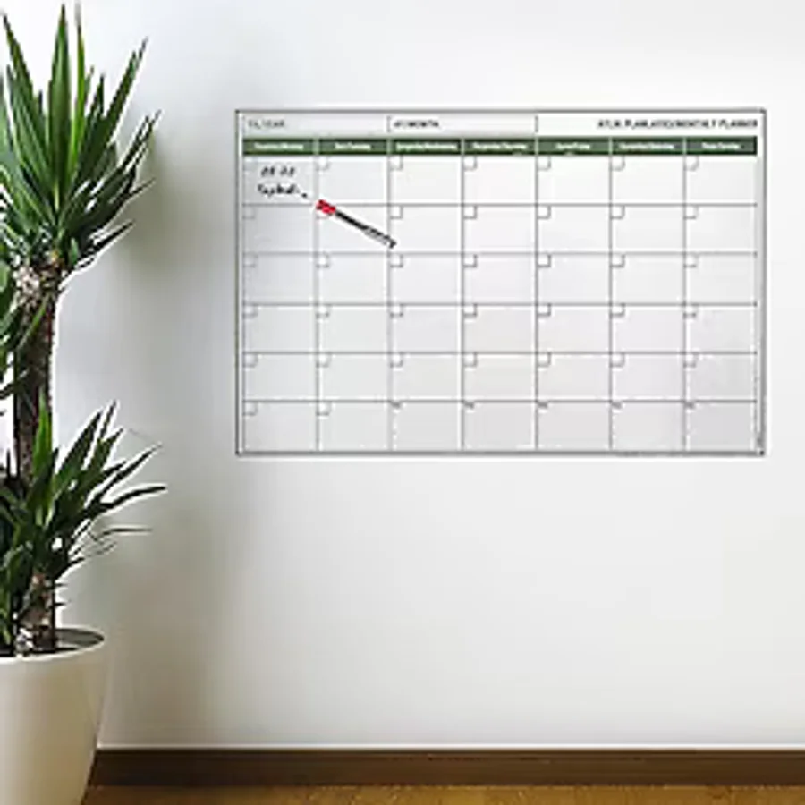 Buffer Manyetik Yapışkanlı Bir Aylık Program Planlayıcı Takvim 85x56 Cm