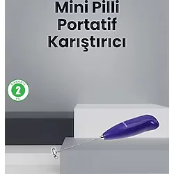 Buğz Mutfak İçin Mini El Mikseri - Kahve, Süt, Krema ve Sos Karıştırıcı