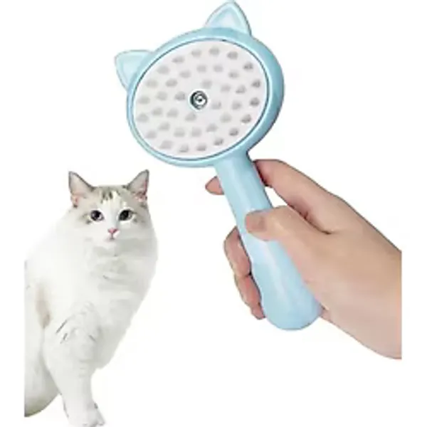 Buharlı Kedi Köpek Tarağı Şarzjlı Tuşlu Evcil Hayvan Fırçası Kedi Köpek Tüy Kıl Toplama Tarağı