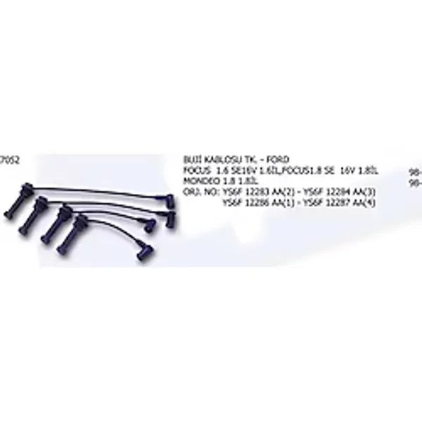 BUJİ KABLOSU TK.FORD FOCUS MONDEO (KLİPSLİ OLACAK)