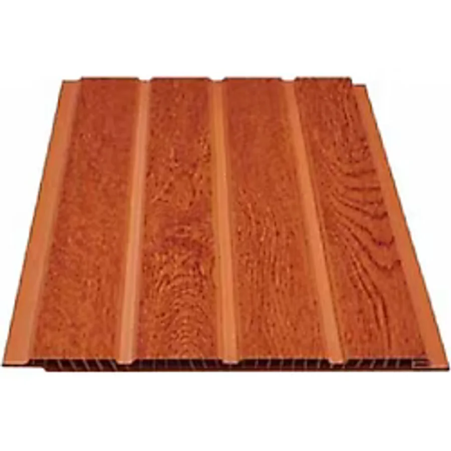 Büker Plastik Koyu Meşe Plastik Pvc Duvar Tavan Lambiri 10'lu 20 cm x 1 Metre 2 Metrekare - 20 cm x 1m