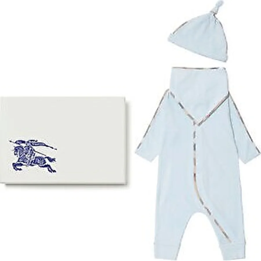 Burberry Hamilton Three-piece Pamuklu Unisex Bebek 3'lü Hediye Seti