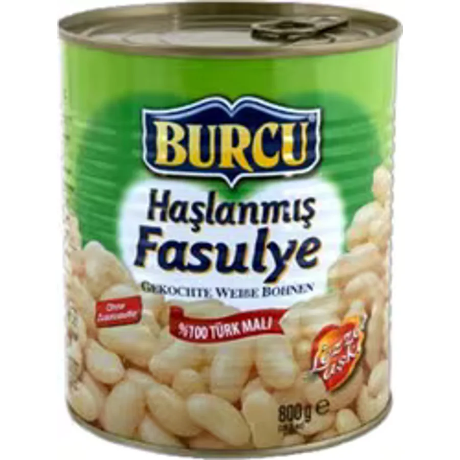 Burcu 800 gr Teneke Haşlanmış Fasulye