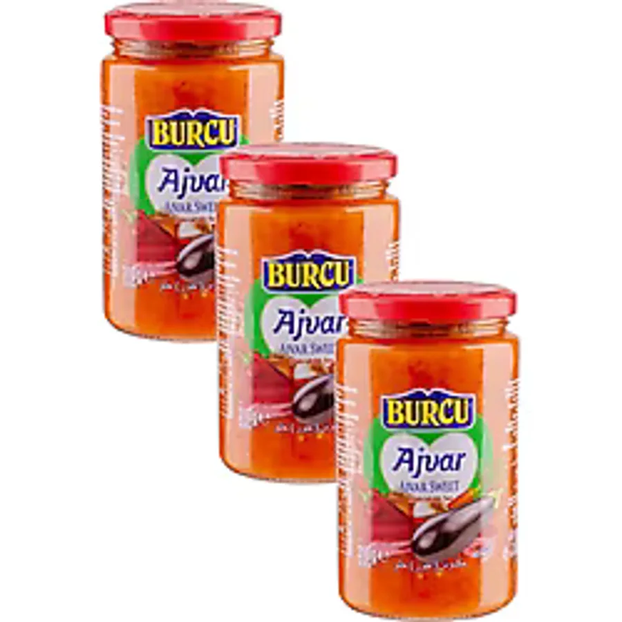 Burcu Ajvar Tatlı Kahvaltılık Sos 310 Gr X 3 Adet