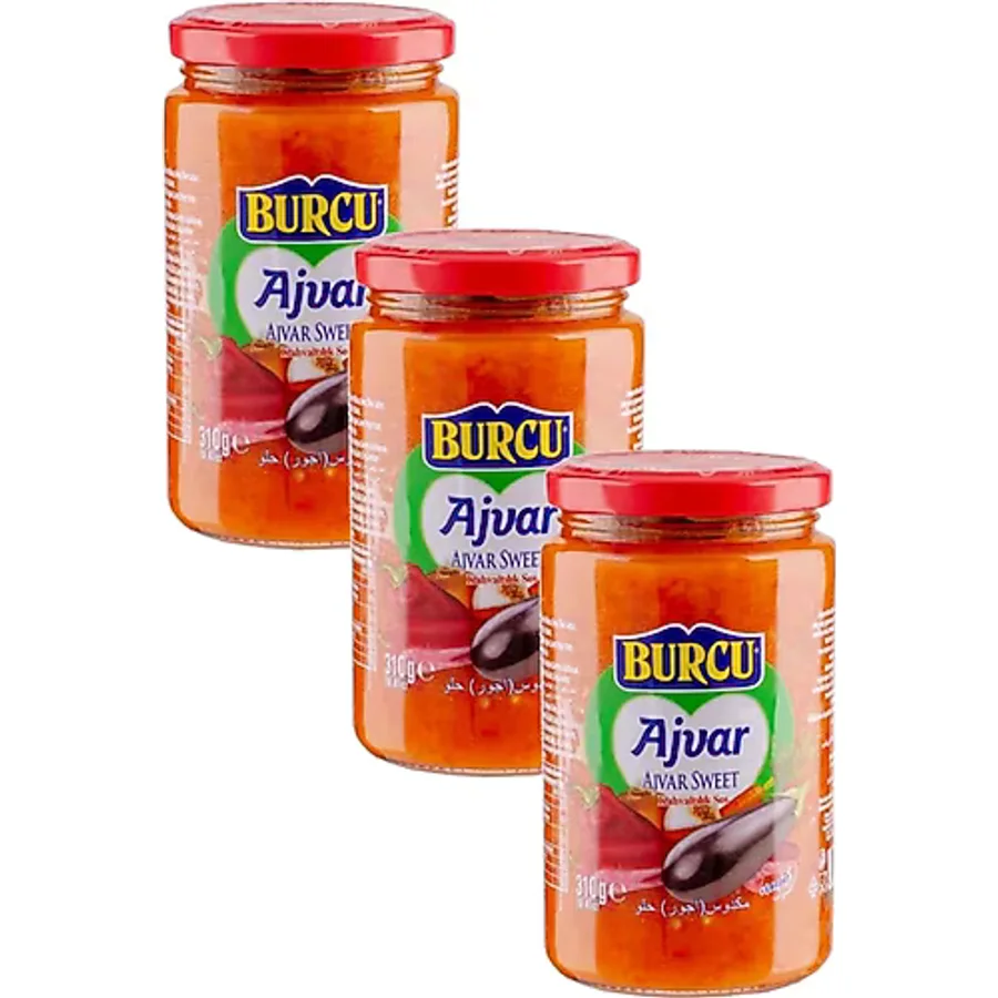 Burcu Ajvar Tatlı Kahvaltılık Sos 310 Gr X 3 Adet