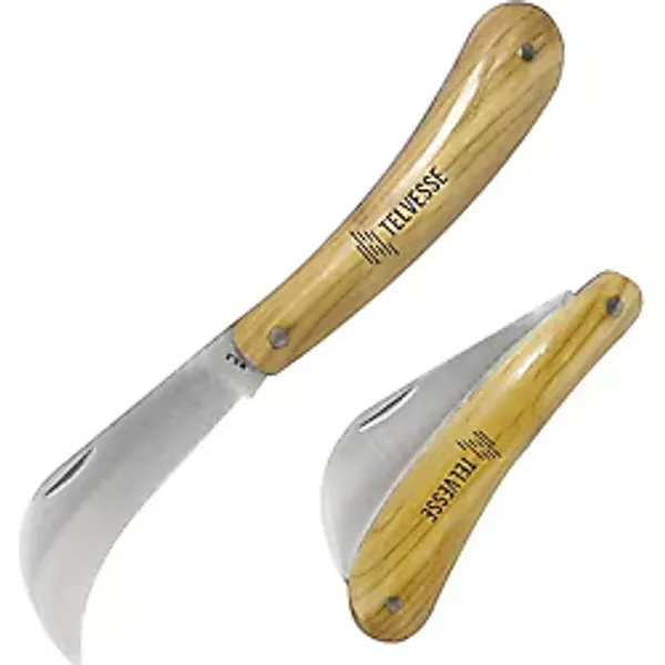 Burcu Aşı Bıçağı Aşılama Makası Eğri Uçlu Katlanabilir 19 Cm