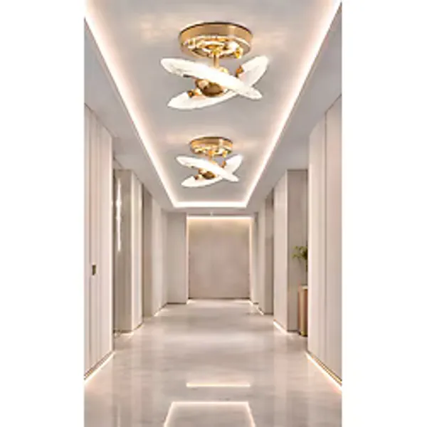 burenze Luxury Exclusive Plafonyer Tavan Led Avize Gold Sarı Ledli Avize