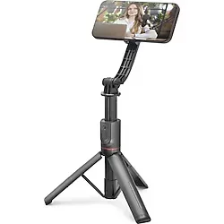 Büro Ev Ofis Cep Telefonu için 105CM Siyah Kumandalı Bluetooth Manyetik Tripod Selfie Çubuğu Seti