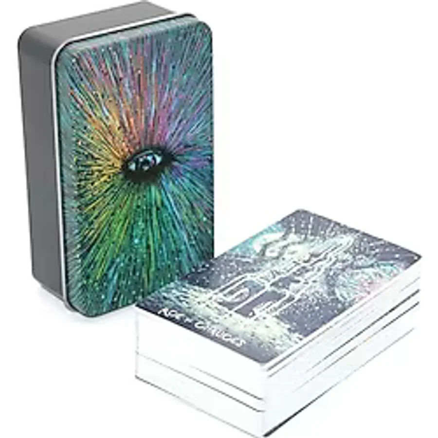 Büro Ev Ofis Etkinlik Partisi için Metal Kutulu Prisma Tarot Kartı