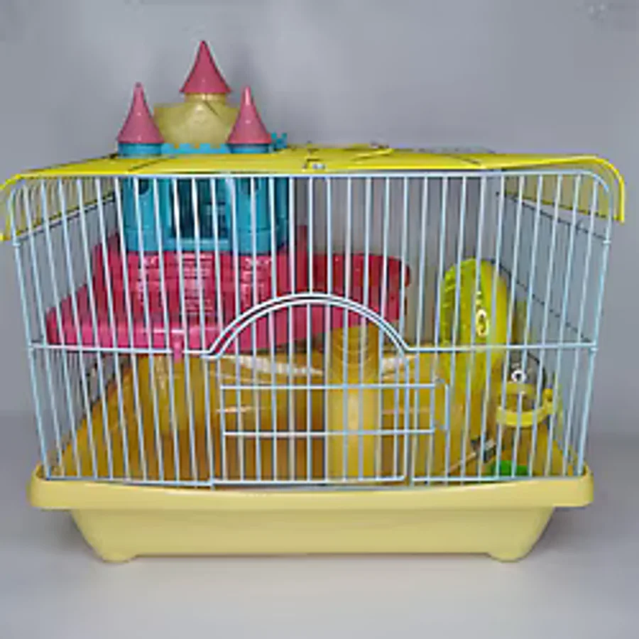BursaPet Şato Aksesuarlı Oyuncaklı Tam Set Hamster Kafesi YDA308