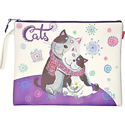 Buruno Visconti Fermuarlı Dosya Funny Cat 4. 34 26 14-001/01