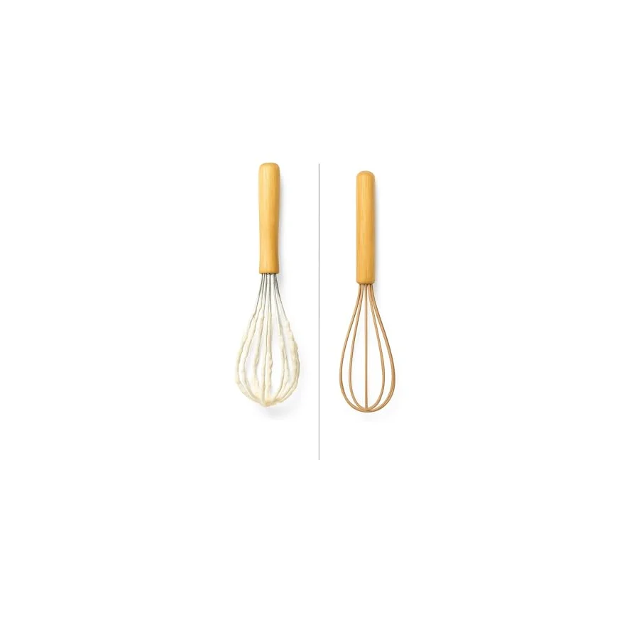 Busstier 3'lü Silikon Mutfak Seti Bambu Saplı Fırça Spatula Çırpıcı Isıya Dayanıklı Yapışmaz Hamur Karıştırıcı Çırpıcı Set Ergonomik Ahşap Saplı Mutfak Gereçleri Kolay Temizlenebilir Sağlıklı Pişirme