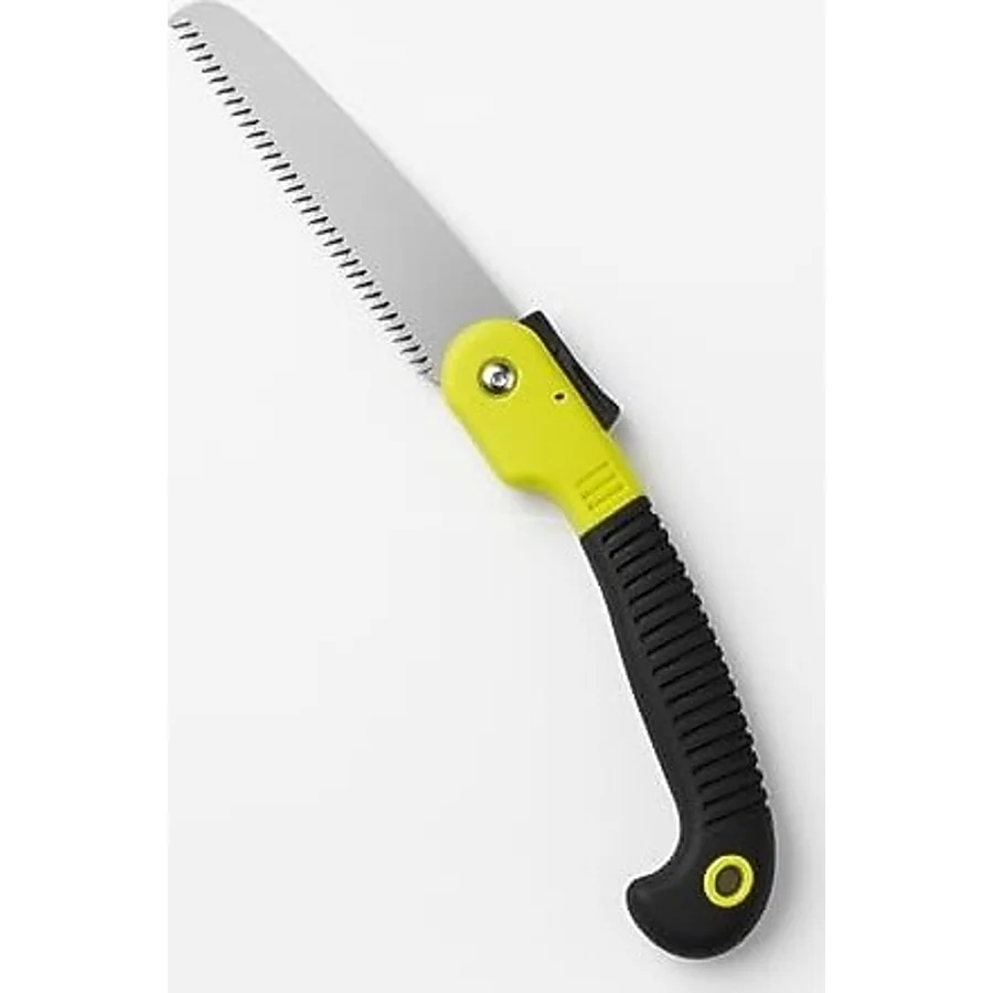 Busstier Katlanır Budama Testeresi, 18 cm Paslanmaz Çelik Bıçak, 23 cm Kaymaz Ergonomik Sap, Güvenlik Kilitli, Ağaç Dalı Kesim ve Bahçe Kullanımı İçin Pratik El Testeresi